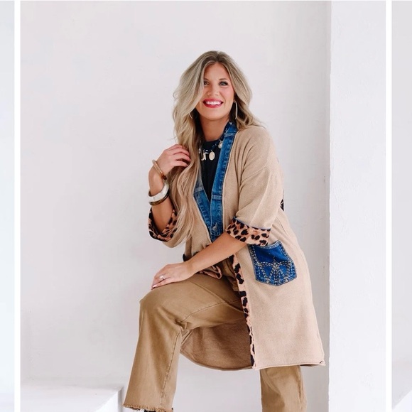 Shannon Passero knee length CardiganWestern Leopard print
Star New Kimono denim - Picture 5 of 6